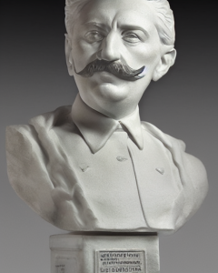 2580270666_Statuette_of_Stalin__sculpture_by_Rodin__white_marble__photo